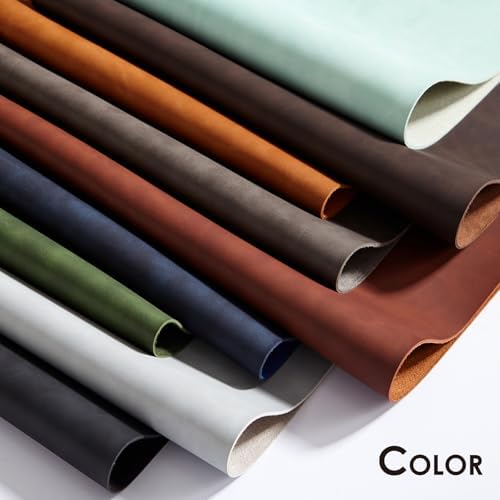 Distressed Leather Desk Mat - Non-Slip PU Desk Pad for Office and Home