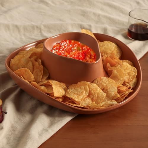 Chip and Dip Serving Set Bowl Cowboy Hat Chips and Salsa Serving Dish
