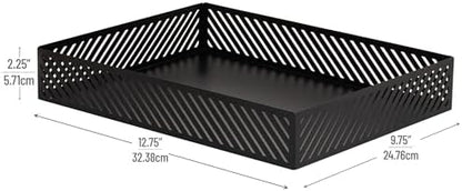 Mind Reader Metal Letter Size Paper Tray, Desktop Document Organizer