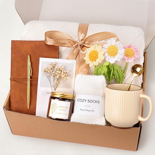 Get Well Soon Self Care Gift Basket for Women, Teacher Appreciation