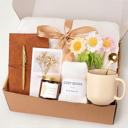 Get Well Soon Self Care Gift Basket for Women, Teacher Appreciation