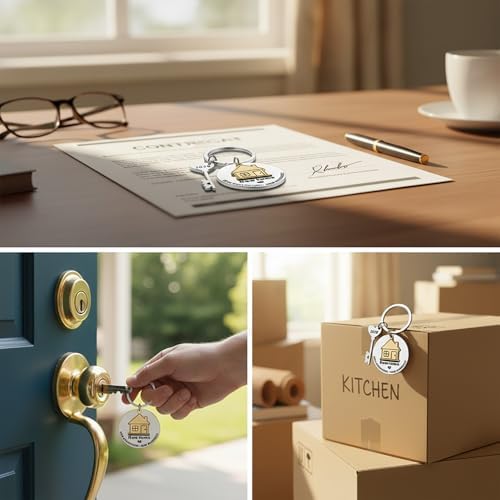 House Key Chain House Warming Gifts Welcome New Home Keychain Gift
