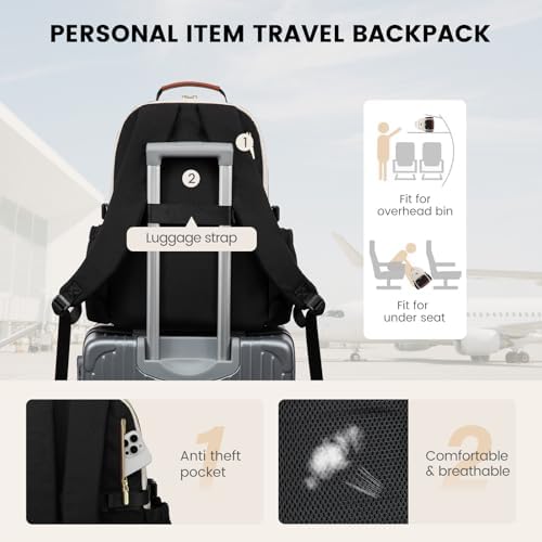 LOVEVOOK Lunch Backpack with Lunch Compartment,15.6 Inch Laptop Work