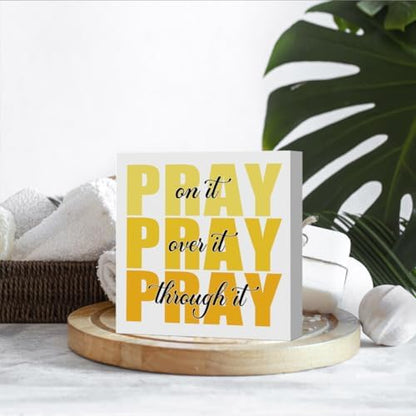 Inspirational Bathroom Room Decor, Christian Bible Desk Decoration