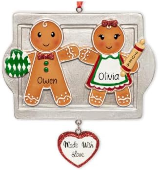 Personalized Made with Love Couple Christmas Ornament 2026