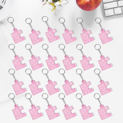 Team Appreciation Gifts Bulk Thank You Keychains for Coworkers