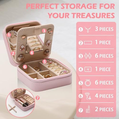 GAOLZIUY Friendship Gifts for Women, Best Friend Travel Jewelry Box