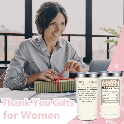 Difference Maker Gift, Thank You Gift for Women, 20oz Tumbler