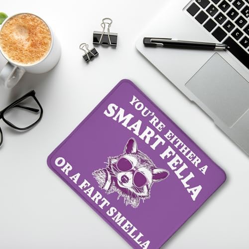 Funny Raccoon Mouse Pad, Sarcastic Work Humor Gifts for Coworkers