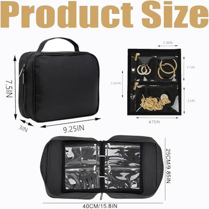 GSXRB Waterproof Anti-Tarnish Jewelry Organizer for Travel - Large
