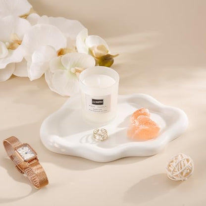 CCINPPY Ceramic Cloud Jewelry Tray Trinket Dish Key Bowl Nightstand