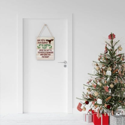 Funny Christmas Sign - Movie Decor - Merry Xmas Sign - 8 x 10 Inches
