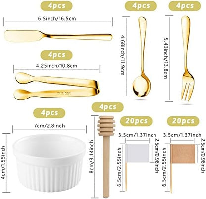 Charcuterie Boards Accessories 64Pcs Cheese Butter Spreader Knives Set