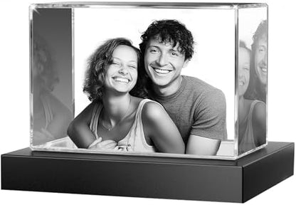 Crystal Photo Personalized Landscape, Engraved Picture Gift