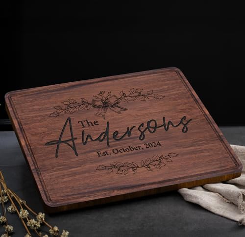 Personalized Cutting Board, Custom Engraved Wood Charcuterie Boards