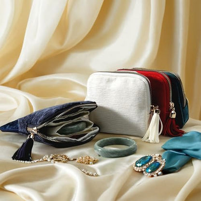 Stratalife Small Travel Jewelry Case, Velvet Storgae Pouch
