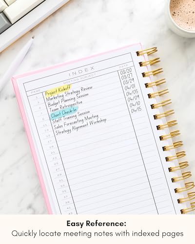 Lamare Meeting Notebook for Work Organization–Work Notebook for Note
