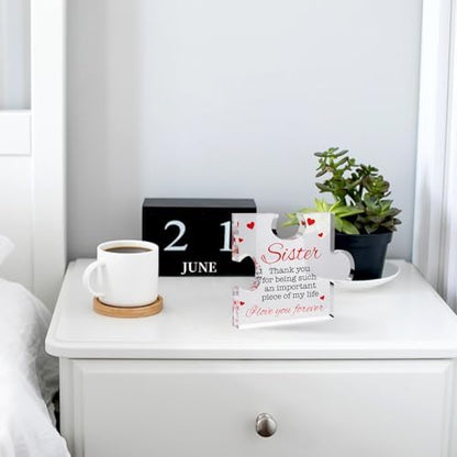 Gift for Sister, Personalized Engraved Acrylic Plaque with Gift Box