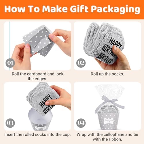 HAPPYPOP Fuzzy Birthday Gifts for Him - Gifts for Dad Uncle Grandson