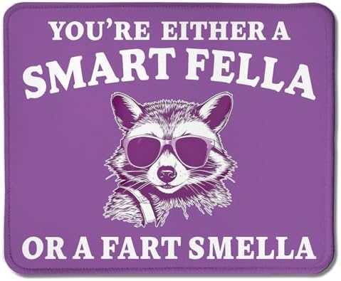 Funny Raccoon Mouse Pad, Sarcastic Work Humor Gifts for Coworkers