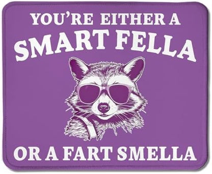 Funny Raccoon Mouse Pad, Sarcastic Work Humor Gifts for Coworkers