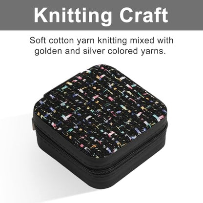 Stylish Portable Mini jewelry box, Travel jewelry organizer (black)