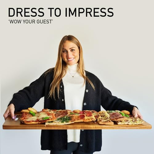 Extra Large Charcuterie Board Acacia, Reversible Long Wooden Tray