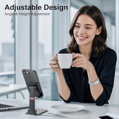 Phone Stand for Desk Cellphone Holder Height Angle Adjustable Stands