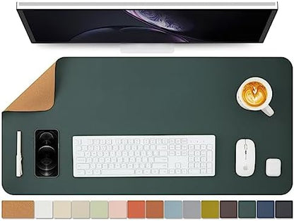 Cork Desk Mat - Dual-Sided Desk Pad for Office and Home - Desk