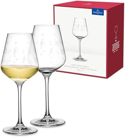 Villeroy & Boch Delight Stems White Wine Glass, Set of 2, 13oz