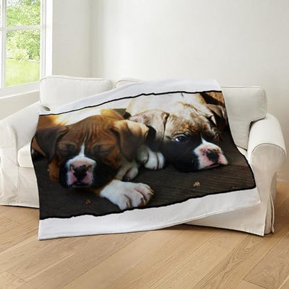 CafePress Boxer Puppies Throw Blanket Super Soft Fleece Plush Throw