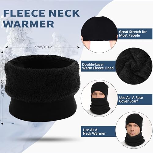FZ FANTASTIC ZONE Winter Beanie Hats Scarf Touchscreen Gloves for Men