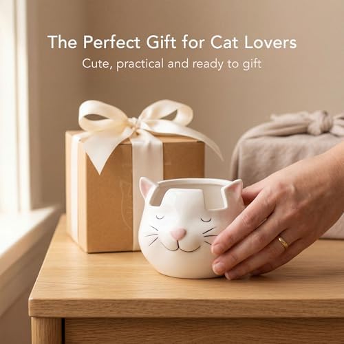 White Cat Eyewear Holder, Multi-Purpose Accessories for Makeup and
