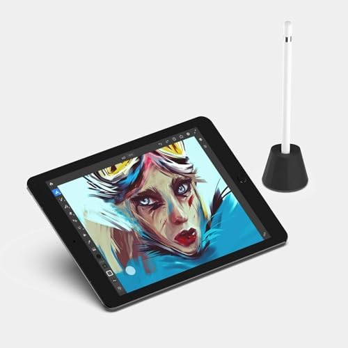 NimbleStand Premium Silicone Vertical Stand for Apple Pencil, Black