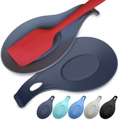 Silicone Spoon Rest for Stove Top, Set of 2, XL 9.2 Inch, DISHWASHER