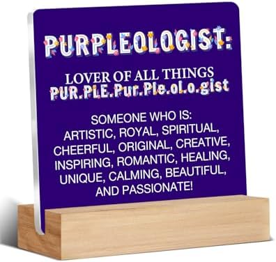Purple Gifts for Women Men, Birthday Gifts for Mom Sister Friends