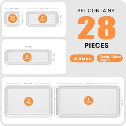 A-LuGei 【Military Grade】 Drawer Organizer for Vanity Bathroom Makeup