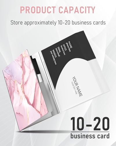 Business Card Metal Slim Organizer, Professional Stainless Steel