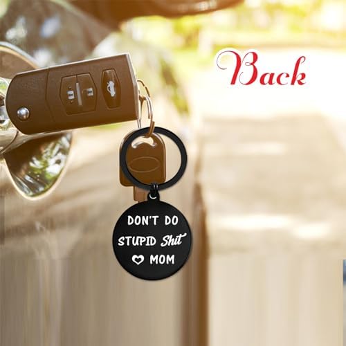 ENGZHI Son Christmas Keychain, Son Gifts for Teen Boys Stocking
