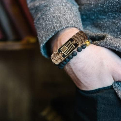 VAYOBOO Paracord Bracelet - Tactical Survival Bracelet for Men with