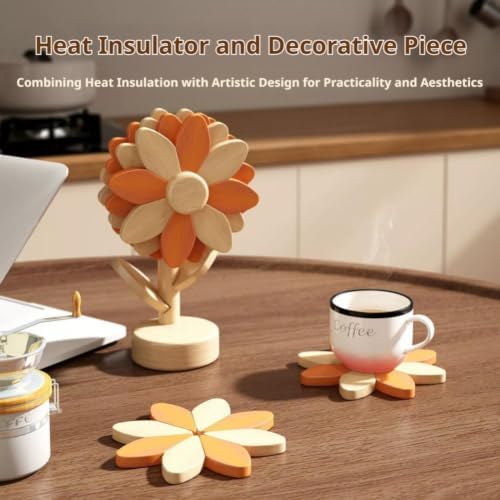 Sunflower Trivets for Hot Dishes & Pans,Xmas Housewarming Gifts New