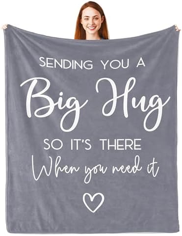 Pubrave Get Well Gifts for Women/Men, Birthday Gifts Hug Blanket