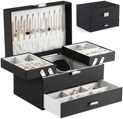 Dajasan Jewelry Organizer Box, Large Jewelry Boxes for Women Girls