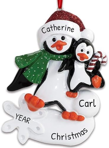 Personalized Single Parent Christmas Ornament 2026, Family 1 Child