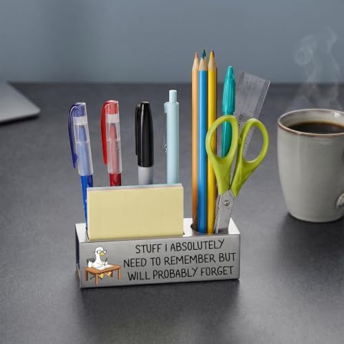 Vivopisew Funny Coworker Gift Pencil Holder for Desk, Stainless Steel