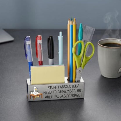 Vivopisew Funny Coworker Gift Pencil Holder for Desk, Stainless Steel