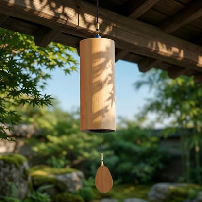 Bamboo Wind Chime-432Hz Tuned for Relaxation Focus Meditation & Patio