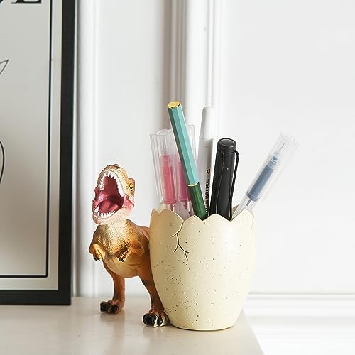 Dinosaur Pencil & Pen Holder for Desk, Kids Toothbrush Holder