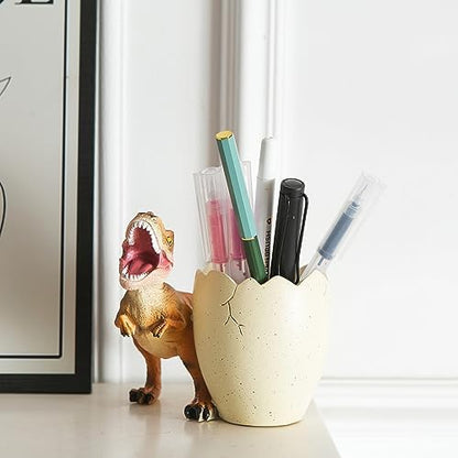 Dinosaur Pencil & Pen Holder for Desk, Kids Toothbrush Holder