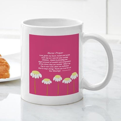 CafePress Nurse Prayer Blanket PILLOW 2 Mugs 11 oz (325 ml) Ceramic